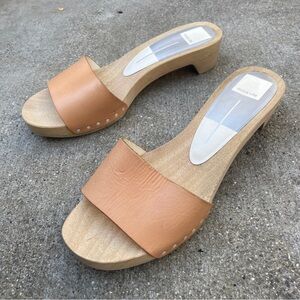 Dolce Vita Tan Leather Mules